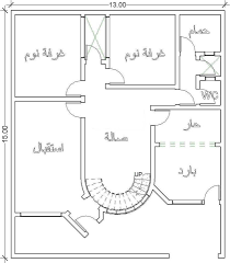 خرائط منازل 50 متر - صور لتصميم شقه بمساحه صغيرة 2583 2