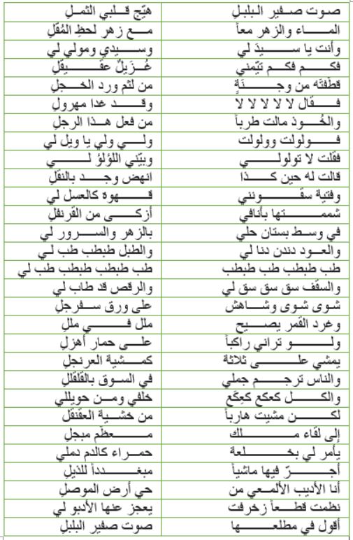 قصيدة صوت صفير البلبل مكتوبة - قصيده ياليتني اصمعي 2152 2