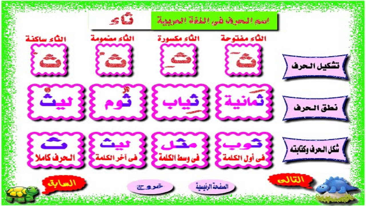 كلمات فيها حرف الثاء - اجدد الكلمات التي تحتوي علي حرف الثاء 2405 11