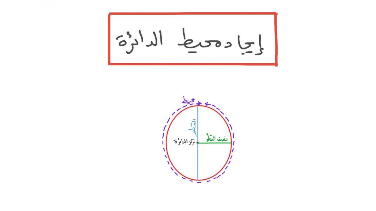 ما هو محيط الدائرة , اسهل طريقه لمعرفه محيط الدائره